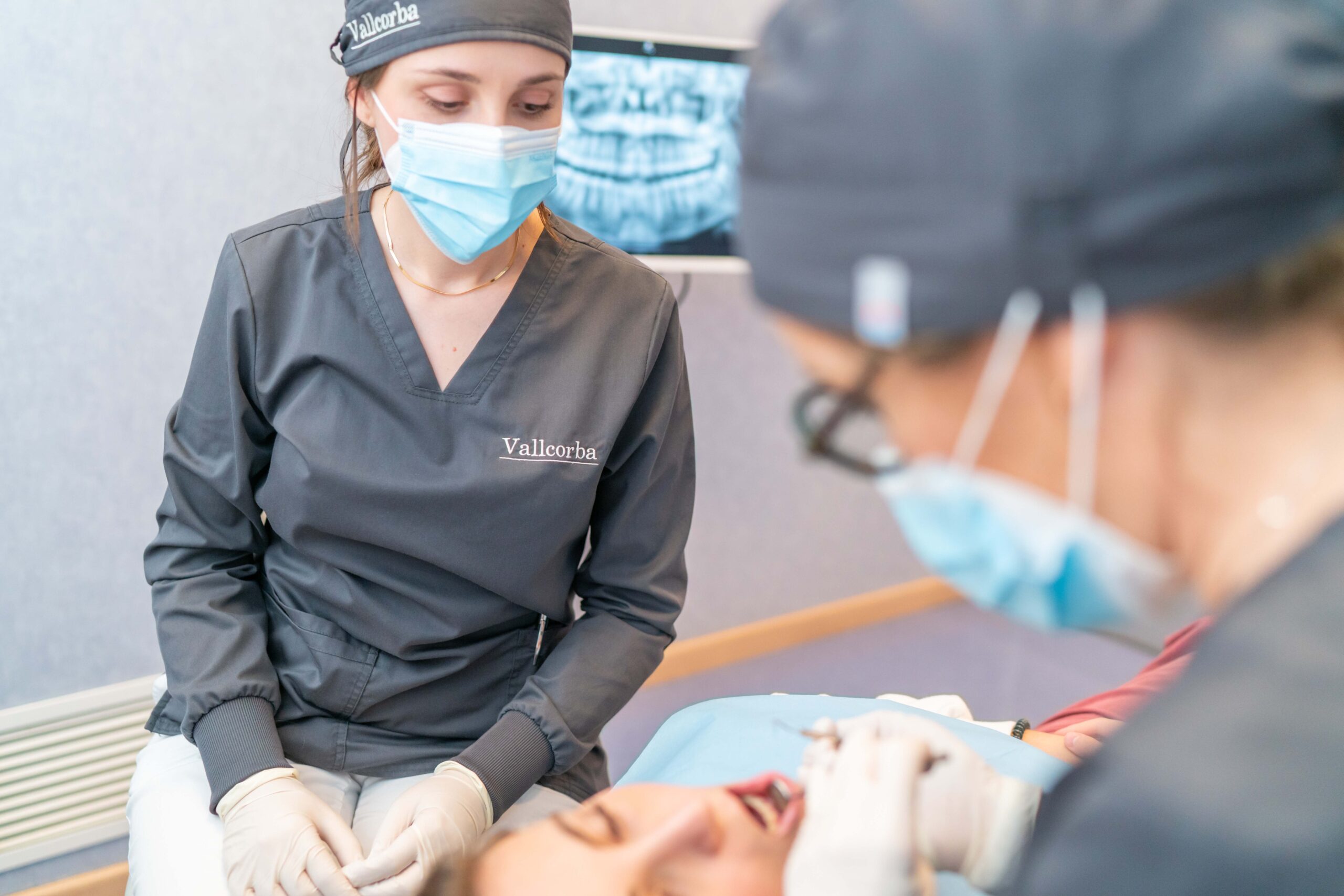 paciente durante el procedimiento | inflamacion de encias